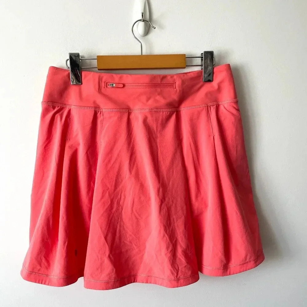 Lululemon Pace Rival Mid-Rise Skirt Raspberry Cream Size 6